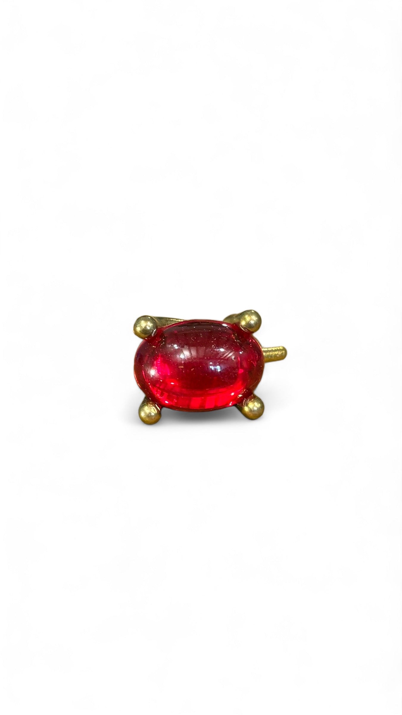 Anello cristalli cabochon